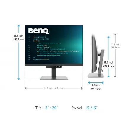 BENQ RD320U 31.5inch IPS 4K 400cd/m2 5ms HDMI2.0x2 DP USB-C PD90W Huba USB Speakers Pivot